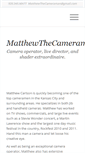 Mobile Screenshot of matthewthecameraman.com