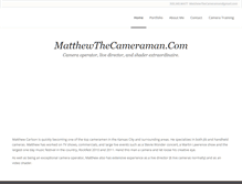 Tablet Screenshot of matthewthecameraman.com